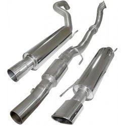 Piper exhaust Vauxhall Corsa D Turbo SRI- 3 inch turbo back system with de-cat and centre silencer I,J,K2,S2, Piper Exhaust, TCOR24AS